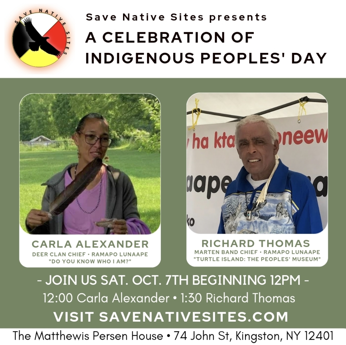 Activities announced for Indigenous Peoples Day