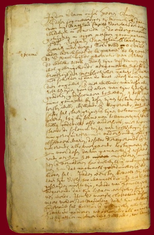 Last Will and Testament of Mattheu Blanchan, September 17, 1665