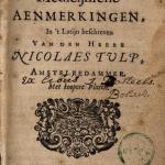 The Three Books of Medicinal Remarks: Described in Latin ,1650, Nicolaes Tulp, via Archive.org